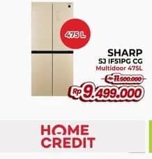 Promo Harga Sharp SJ-IF51PG-CG Kulkas Inverter  - Yogya