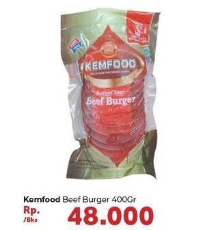Promo Harga KEMFOOD Beef Burger 400 gr - Carrefour