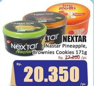 Promo Harga Nabati Nextar Cookies Nastar Pineapple Jam, Brownies Choco Delight 288 gr - Hari Hari
