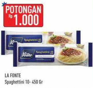 Promo Harga La Fonte Spaghetti 10 450 gr - Hypermart