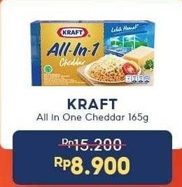 Promo Harga KRAFT All in 1 Cheddar 165 gr - Indomaret