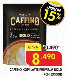 Promo Harga Caffino Kopi Latte 3in1 Premium Bold per 5 sachet 30 gr - Superindo
