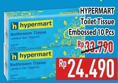 Promo Harga Hypermart Toilet Tissue Embossed 10 roll - Hypermart