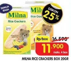 Promo Harga Milna Rice Crackers All Variants 5 pcs - Superindo