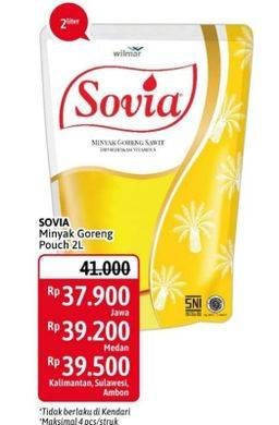 Promo Harga SOVIA Minyak Goreng 2000 ml - Alfamidi