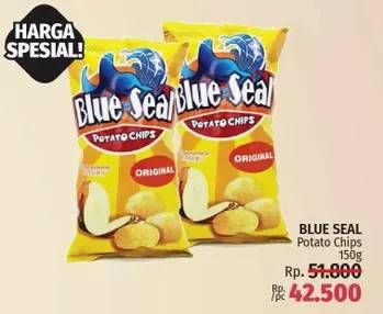 Promo Harga BLUE SEAL Potato Chips 150 gr - LotteMart