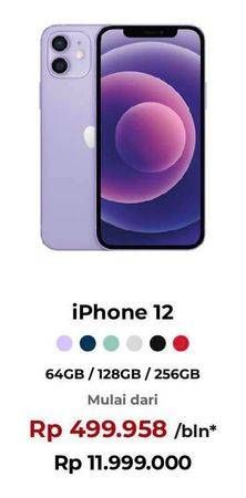 Promo Harga Apple iPhone 12 64 GB, 256 GB, 128 GB 1 pcs - Erafone
