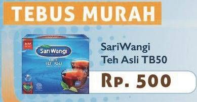 Promo Harga Sariwangi Teh Asli 50 pcs - Carrefour
