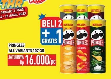 Promo Harga Pringles Potato Crisps All Variants 107 gr - Hypermart