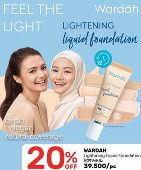 Promo Harga WARDAH Lightening Liquid Foundation  - Guardian