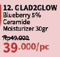 Promo Harga Glad2glow 5% Ceramide Moisturizer Blueberry 30 gr - Guardian