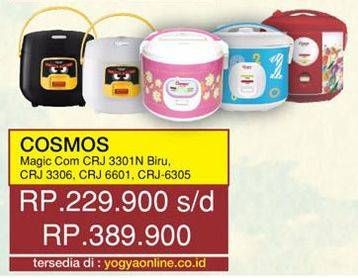 Promo Harga COSMOS Magic Com CRJ 3301N, CRJ 3306, CRJ 6601, CRJ 6305  - Yogya