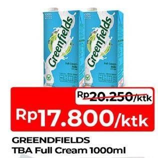 Harga Greenfields UHT Full Cream 1000 ml di TIP TOP