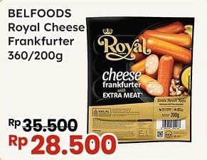 Promo Harga Belfoods Royal Sausages Cheese Frankfurter 200 gr - Indomaret
