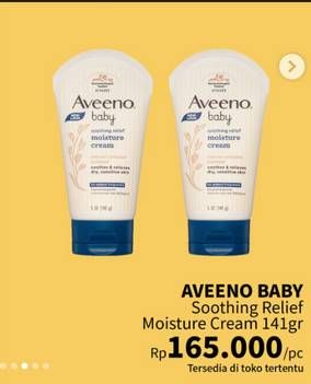 Promo Harga Aveeno Baby Soothing Relief Moisture Cream 140 gr - Guardian