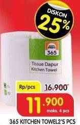 Promo Harga 365 Kitchen Towel Tissue 2 pcs - Superindo