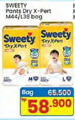 Promo Harga Sweety Bronze Pants Dry X-Pert M44, L38 38 pcs - Indomaret