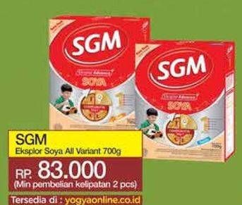 Promo Harga SGM Eksplor Soya 1-5 Susu Pertumbuhan All Variants 700 gr - Yogya