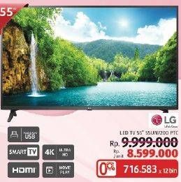 Promo Harga LG 55UN7200PTF 4K Smart UHD TV 1 pcs - LotteMart