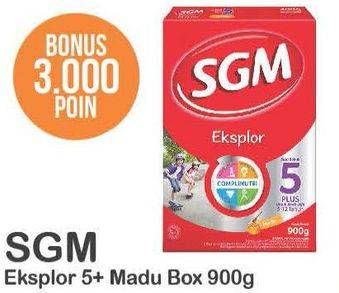 Promo Harga SGM Eksplor 5+ Susu Pertumbuhan Madu 900 gr - Alfamart