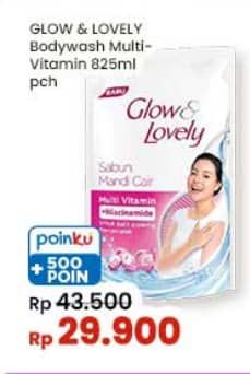 Promo Harga Glow & Lovely (fair & Lovely) Body Wash Multivitamin 825 ml - Indomaret