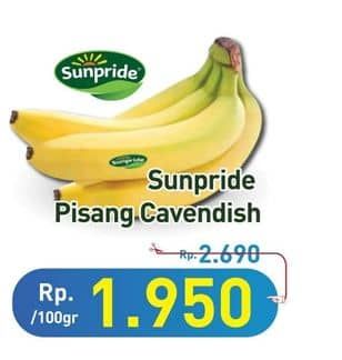 Promo Harga Sunpride Pisang Cavendish per 100 gr - Hypermart