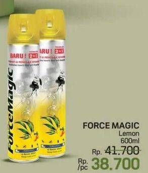 Promo Harga Force Magic Insektisida Spray Lemon 600 ml - LotteMart