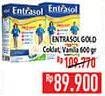 Promo Harga Entrasol Gold Susu Bubuk Vanilla, Chocolate 600 gr - Hypermart