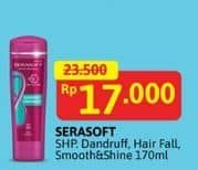 Promo Harga Serasoft Shampoo Anti Dandruff, Hairfall Treatment, Smooth Shine 170 ml - Alfamidi