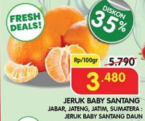 Promo Harga Jeruk Baby Shantang per 100 gr - Superindo