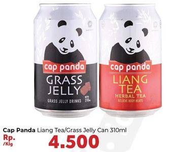 Promo Harga CAP PANDA Minuman Kesehatan Cincau, Liang Teh 310 ml - Carrefour