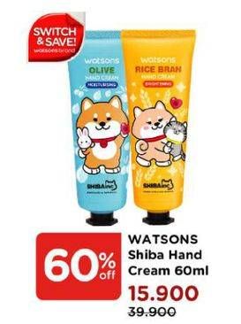 Promo Harga WATSONS Hand Cream Shibainc 60 ml - Watsons