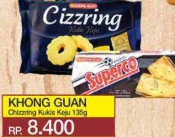 Promo Harga Khong Guan Cizzring Kukis Keju 135 gr - Yogya