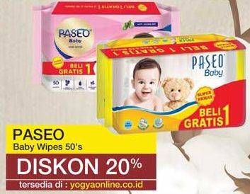 Promo Harga PASEO Baby Wipes 50 sheet - Yogya