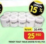 Promo Harga Trendy Tissue Toilet 10 roll - Superindo
