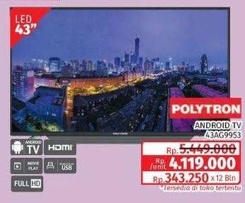 Promo Harga Polytron PLD 43AG9953  - Lotte Grosir