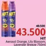 Promo Harga HIT Aerosol Orange, Lilly Blossom, Lavender Breeze 750 ml - Alfamidi