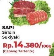 Promo Harga Sirloin Sukiyaki per 100 gr - Yogya