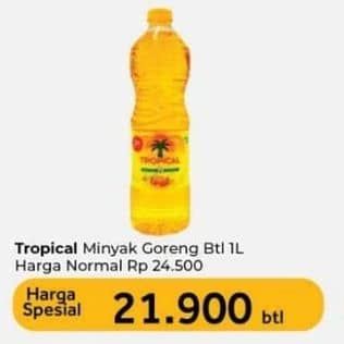 Promo Harga Tropical Minyak Goreng 1000 ml - Carrefour