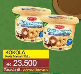 Promo Harga KOKOLA Cookies Mamah Milk, Coconut Butter 320 gr - Yogya