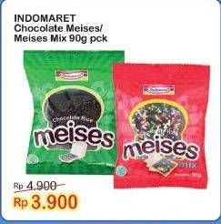 Promo Harga INDOMARET Meises Mix, Chocolate 90 gr - Indomaret