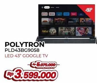 Promo Harga Polytron PLD43BG9058  - Yogya