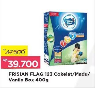 Promo Harga FRISIAN FLAG 123 Jelajah Cokelat, Madu, Vanila 400 gr - Alfamart