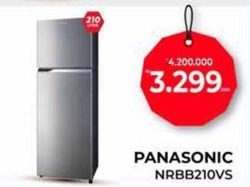 Promo Harga Panasonic NRBB210VS Kulkas 2 Pintu 210 ltr - Yogya
