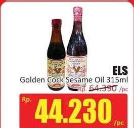 Promo Harga ELS Golden Cock Sesame Oil 315 ml - Hari Hari