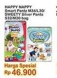 HAPPY NAPPY Smart Pantz Diaper/SWEETY Silver Pants