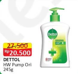 Promo Harga DETTOL Hand Wash Anti Bakteri Original 245 ml - Alfamart