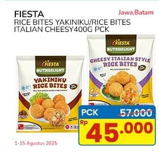 Promo Harga Fiesta Rice Bites Yakiniku, Cheesy Italian 400 gr - Indomaret