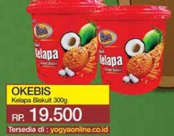 Promo Harga OKEBIS Biskuit Kelapa 300 gr - Yogya