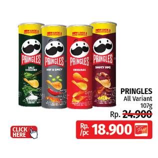 Promo Harga Pringles Potato Crisps All Variants 107 gr - LotteMart